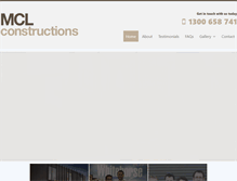 Tablet Screenshot of mclconstructions.com.au